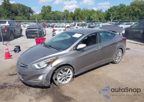 2014 Hyundai Elantra Se z USA, uszkodzony, nr VIN 5NPDH4AE6EH474427